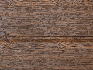 Деревянная текстура внешней сайдинговой металлической конструкции с изоляцией и резным дизайном