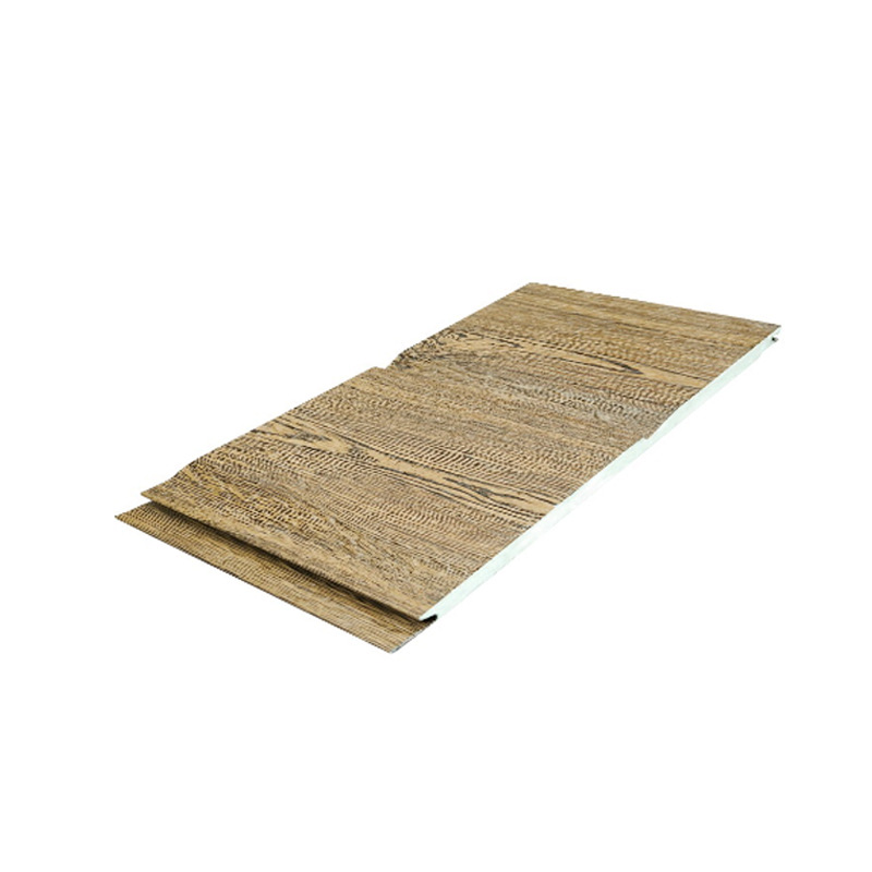 Текстура древесины 16 мм, настраиваемые металлические декоративные полиуретановые стеновые панели для отделки стен, строительные материалы