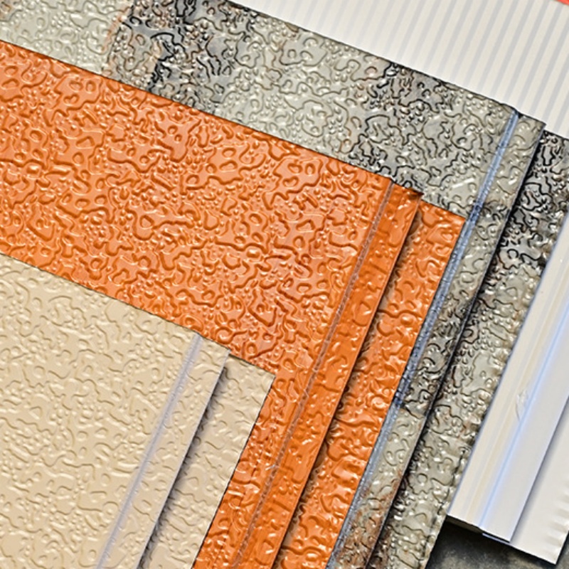 Текстура мягкого покрытия. Настраиваемая металлическая резная изоляционная панель для уникальных конструкций крыш вилл.