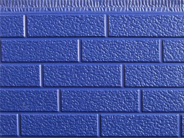 Надежная композитная плита с кирпичной текстурой для эффективной изоляции в киосках. Металлическая изоляционная плита