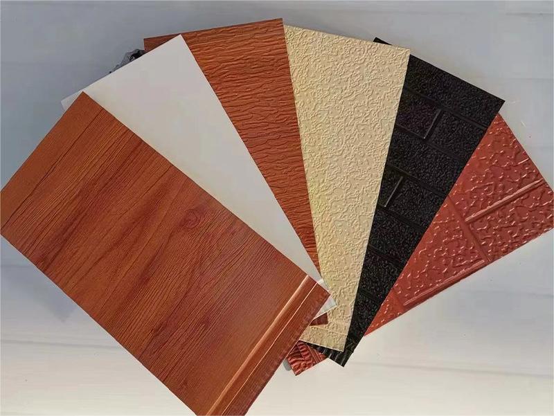 Текстура древесины. Современная анаглифическая реконструкция наружных досок старых домов. Стеновая панель из сэндвич-панелей.