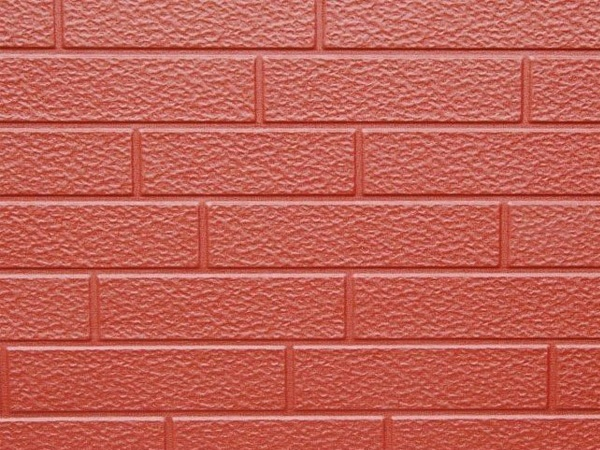 Полиуретановая кровельная панель с кирпичной текстурой для современных проектов дома и офиса. Металлическая резная доска.