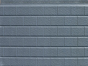 Кирпичная текстура. Металлическая резная панель. Внешний сайдинг.