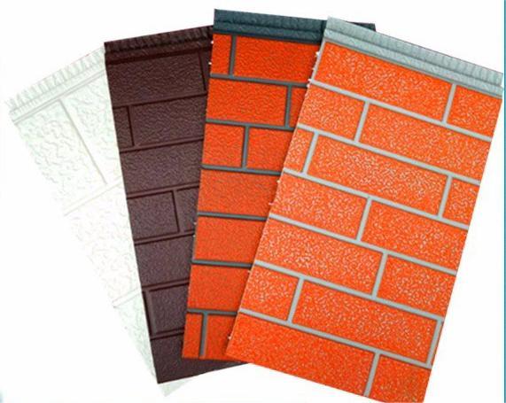 Кровельные доски с кирпичной текстурой и стальной изоляцией для надежной сэндвич-панели для строительства домашнего офиса