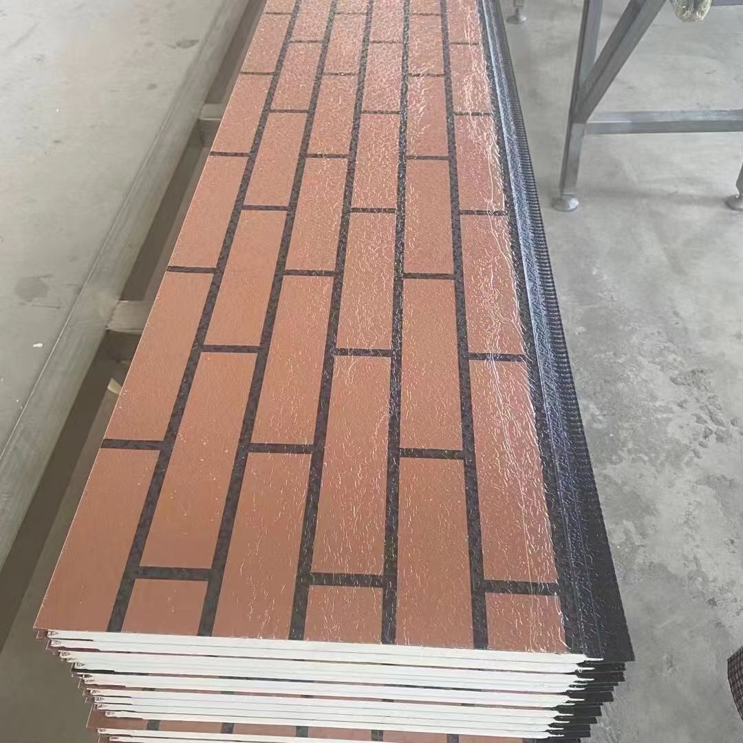 Панели отделки стен пространств полиуретановой стали кирпичной текстуры