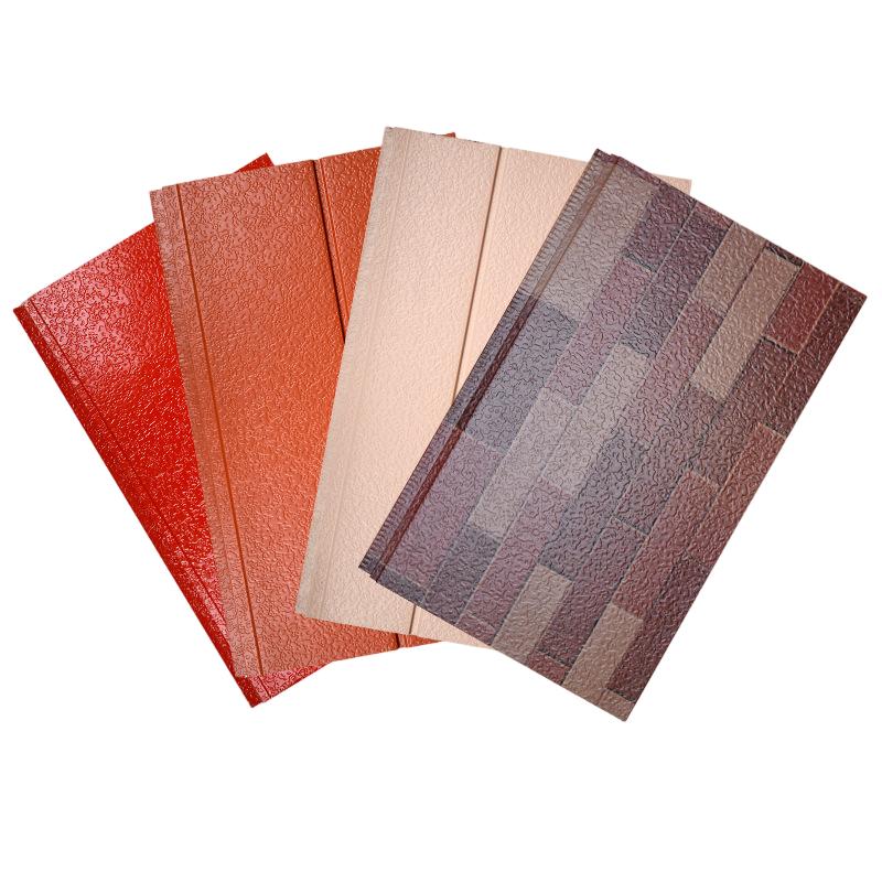 Композитные стальные кровельные панели с текстурой дерева для улучшения дизайна домашнего офиса Изолированная стеновая панель