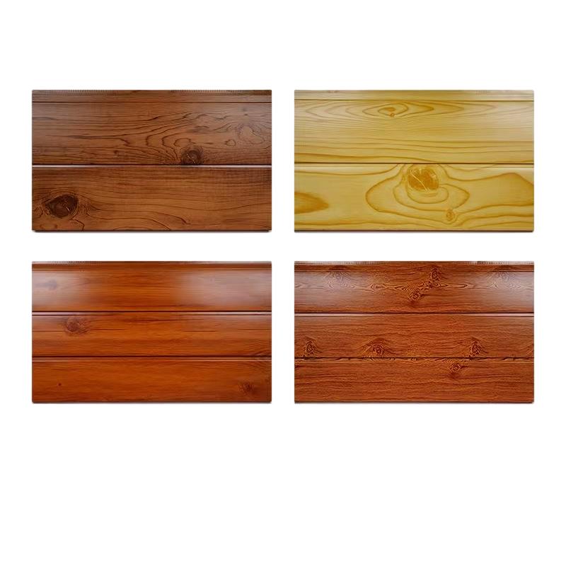 Композитные стальные кровельные панели с текстурой дерева для улучшения дизайна домашнего офиса Изолированная стеновая панель