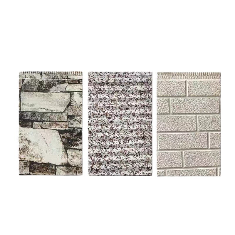 Полиуретановый сэндвич-панель с мраморной текстурой для утепления наружных стен и отделки передвижных домов.