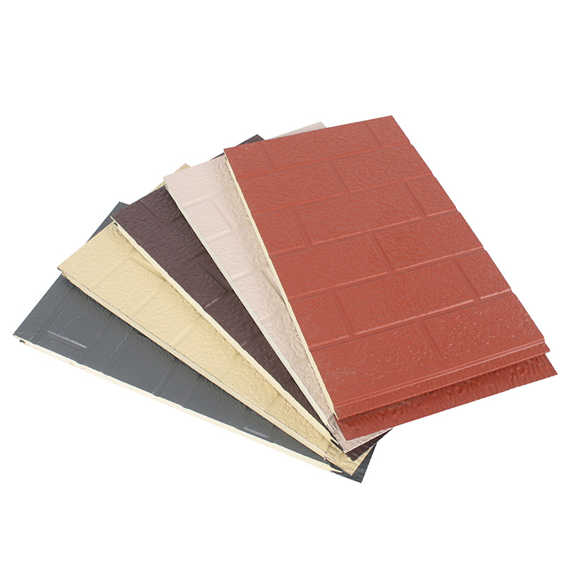 Деревянная текстура Стальная конструкция Изоляционная панель Сэндвич-панель