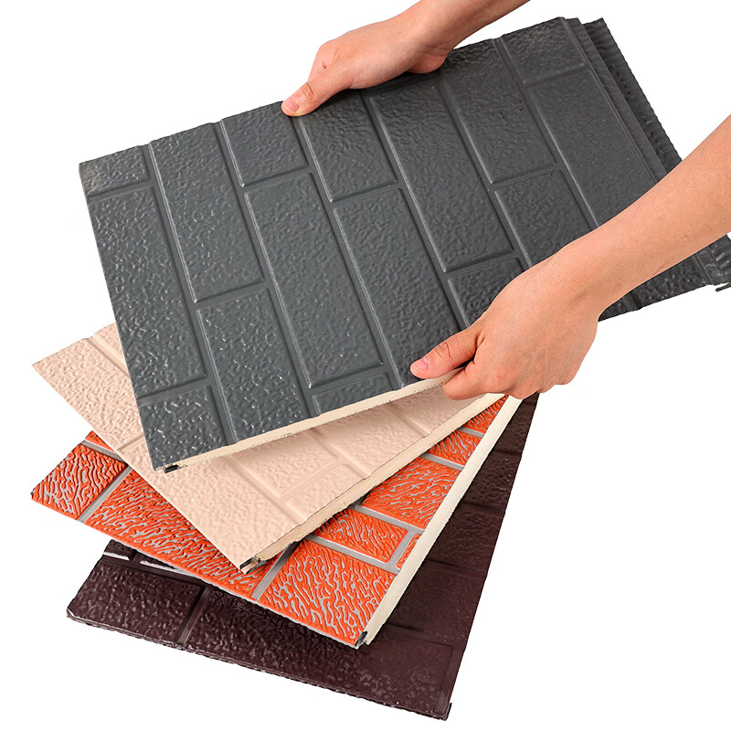 Кирпичная текстура. Более высокая себестоимость. Усовершенствованная стальная конструкция для современного дома и офиса. Стеновая панель.