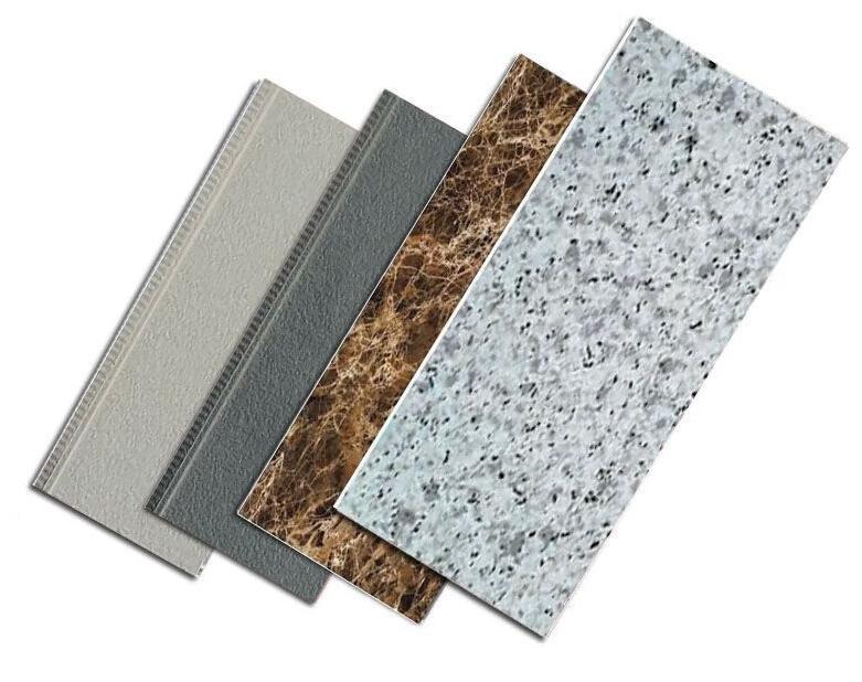 Полиуретановый сэндвич-панель с мраморной текстурой для утепления наружных стен и отделки передвижных домов.