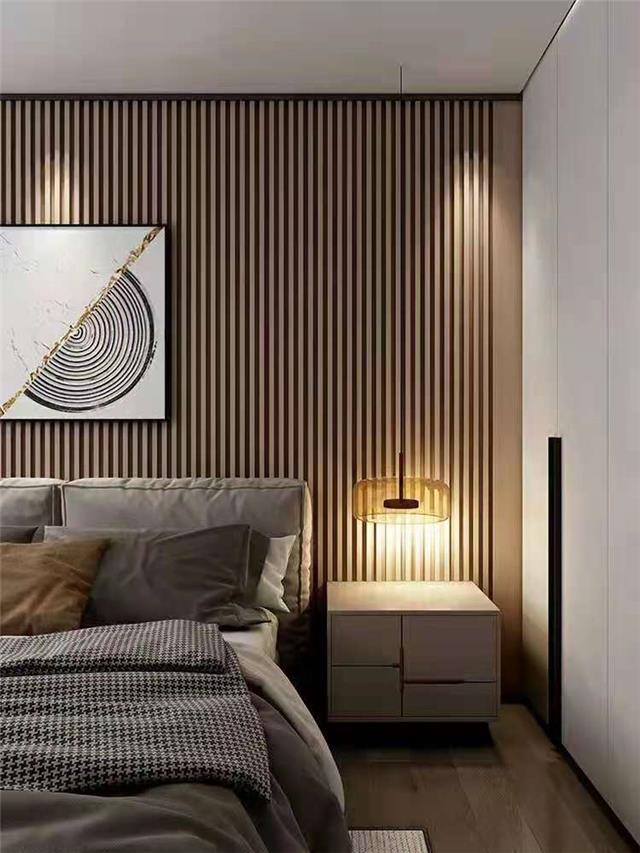 Элегантная облицовка стеновых панелей из коэкструзии WPC для современного домашнего украшения