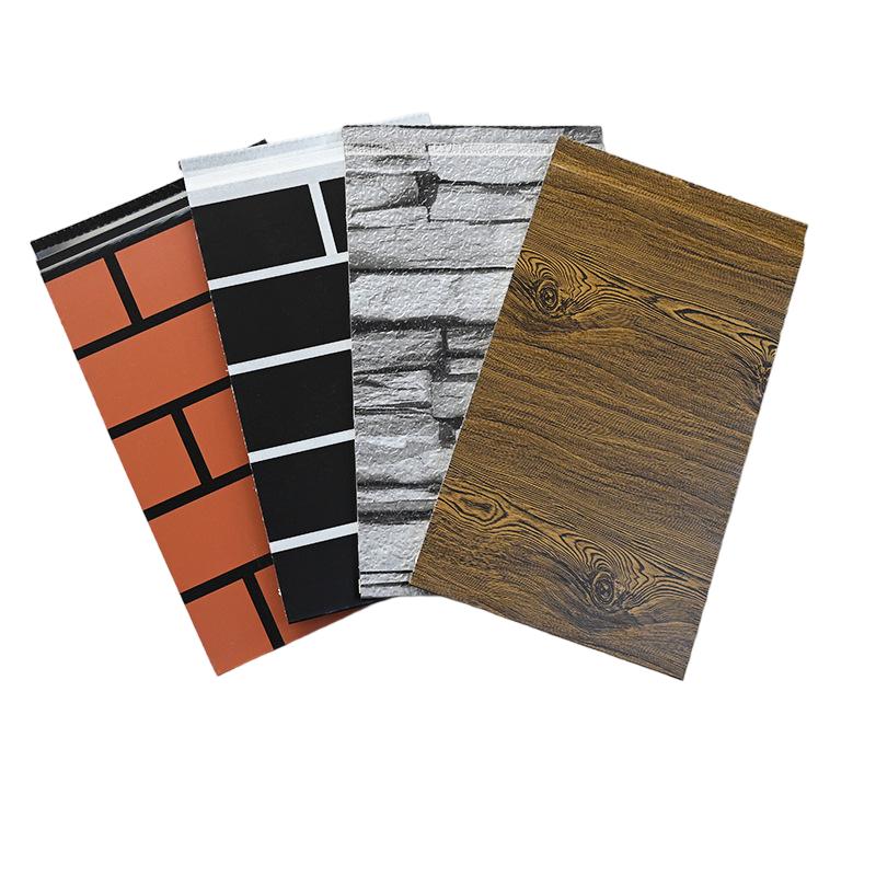 Кирпичная текстура. Металлическая резная панель. Внешний сайдинг.