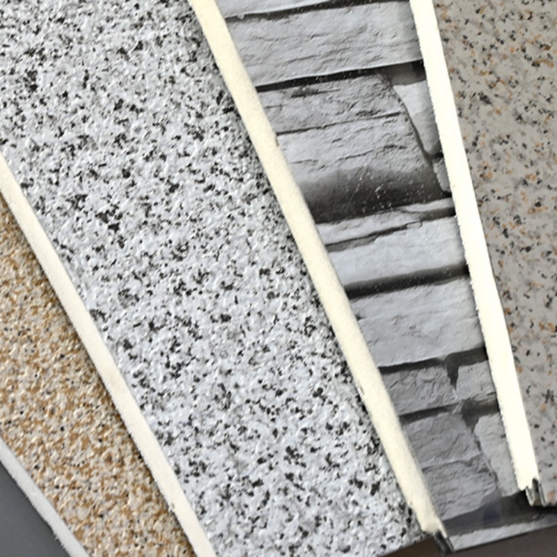 Настенная панель с металлической изоляционной панелью с мраморной текстурой для инновационного дизайна дома и офиса