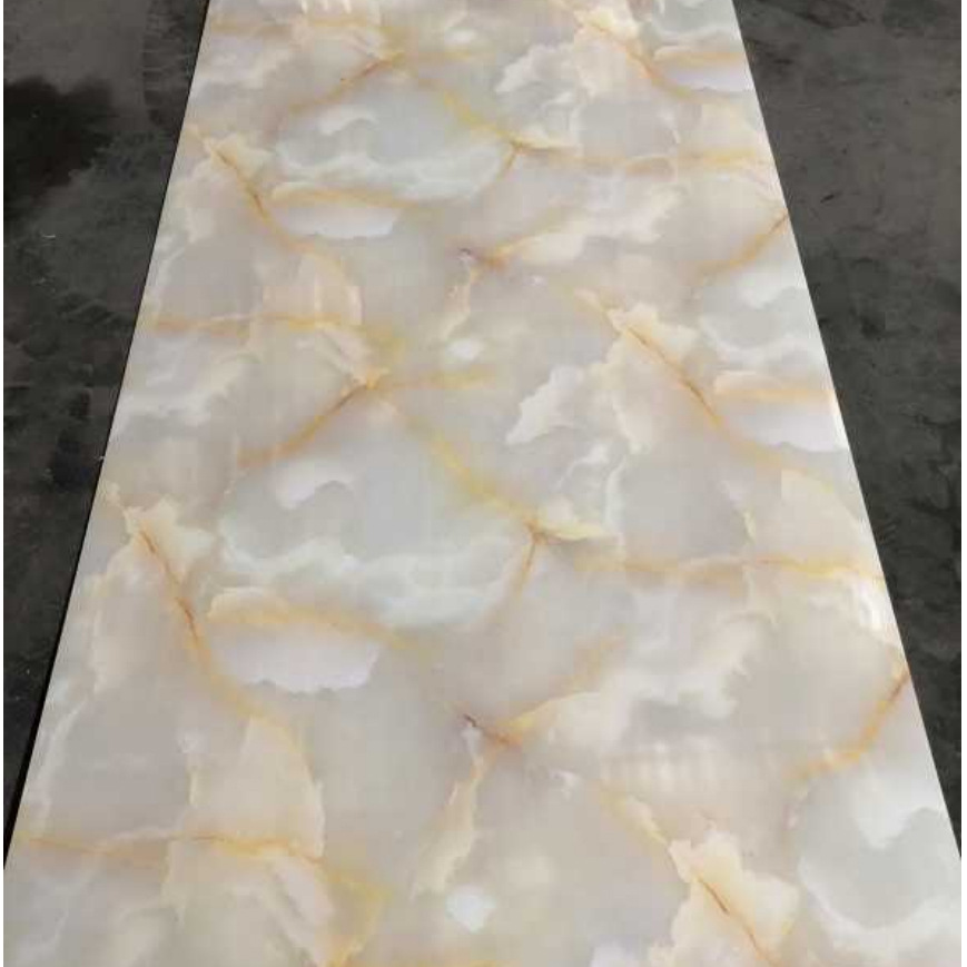 Мраморная текстура Стильные настраиваемые УФ-стеновые панели для изысканного интерьера